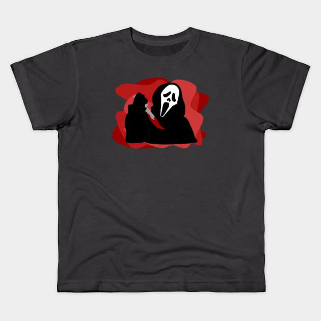 Ghostface Popart Kids T-Shirt by Mega-lodon